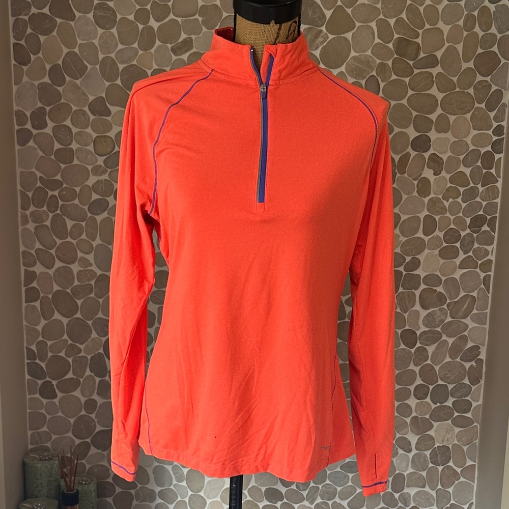 Hind Bright Orange Long Sleeve 3/4 zip
